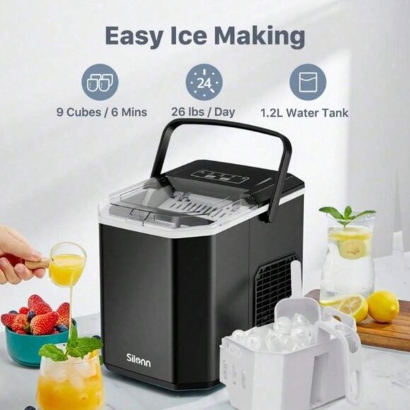 Best Ice Maker, 9 Cubes In 6 Mins, 26lbs Per Day - Picture 3 of 5